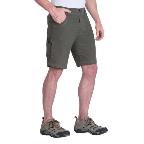 Kuhl Ramblr 10" Inseam Green Cargo Shorts Size 40 Hiking Camp Outdoor Utility - Picture 1 of 16